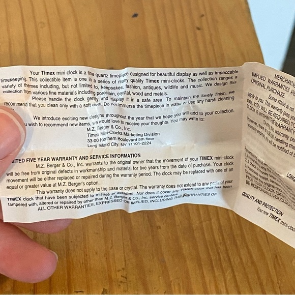 Timex Collectable Mini-Clock - Picture 11 of 11